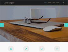 Tablet Screenshot of laurenlangleydesign.com